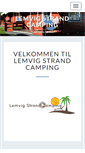 Mobile Screenshot of lemvigcamping.dk